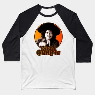 Arlo Guthrie // Retro Folk Icon Baseball T-Shirt